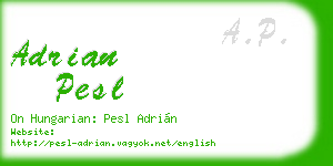 adrian pesl business card